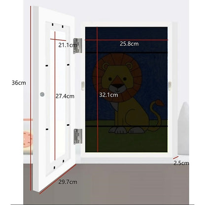 Kids Art Wood Frame Children Art Projects Display Hold 150 Pictures V63-843161