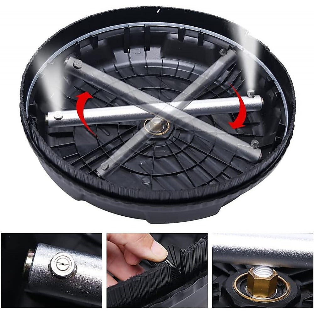 4000 PSI 44CM Pressure Washer Surface Cleaner with 2 Extension Wands V63-843221