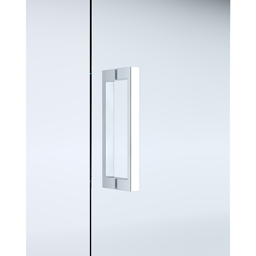 Adjustable 900x900mm Double Sliding Door Glass Shower Screen in Chrome V63-843271