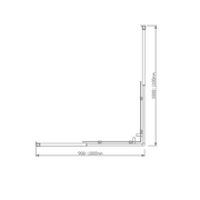 Adjustable 1000x1100mm Double Sliding Door Glass Shower Screen in Chrome V63-843371