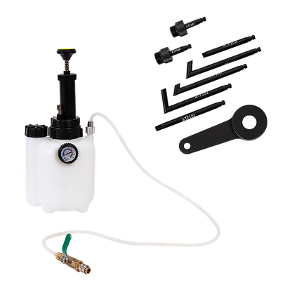 3L Transmission Oil Filling System Fluid Pump Manual Tool With 8pc ATF Adaptors V63-844271