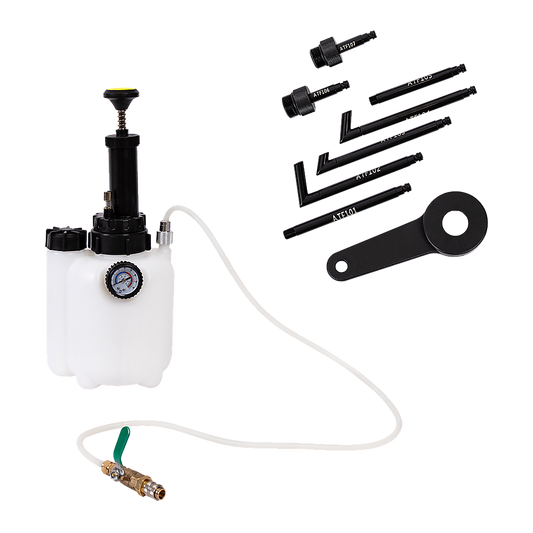 3L Transmission Oil Filling System Fluid Pump Manual Tool With 8pc ATF Adaptors V63-844271