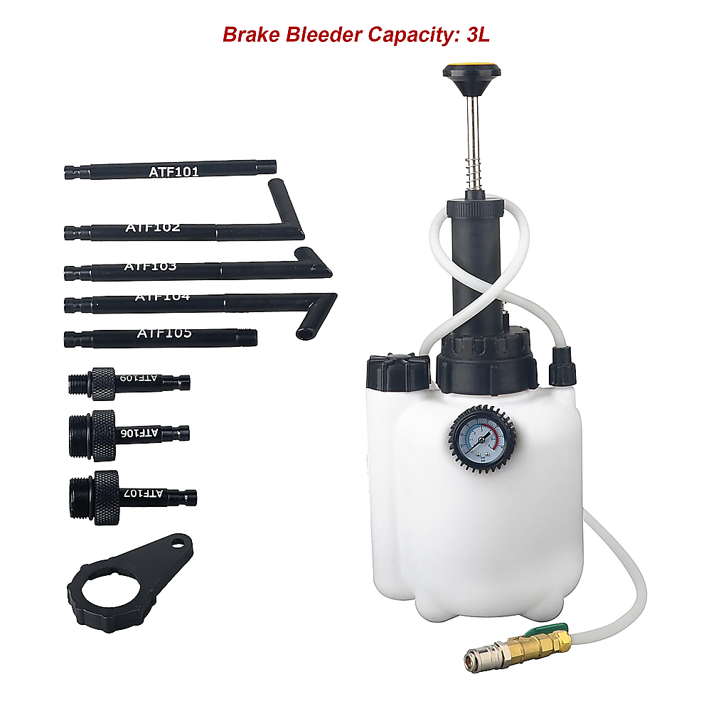 3L Transmission Oil Filling System Fluid Pump Manual Tool With 8pc ATF Adaptors V63-844271