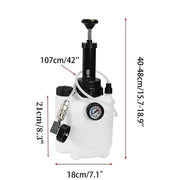 3L Transmission Oil Filling System Fluid Pump Manual Tool With 8pc ATF Adaptors V63-844271