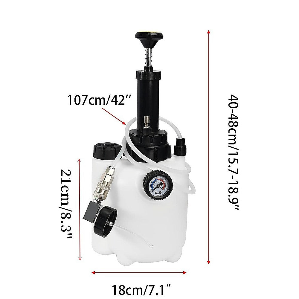 3L Transmission Oil Filling System Fluid Pump Manual Tool With 8pc ATF Adaptors V63-844271