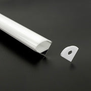10 x 1M V-Style Aluminium LED Strip Light Channels for Cabinet Lighting V63-844301
