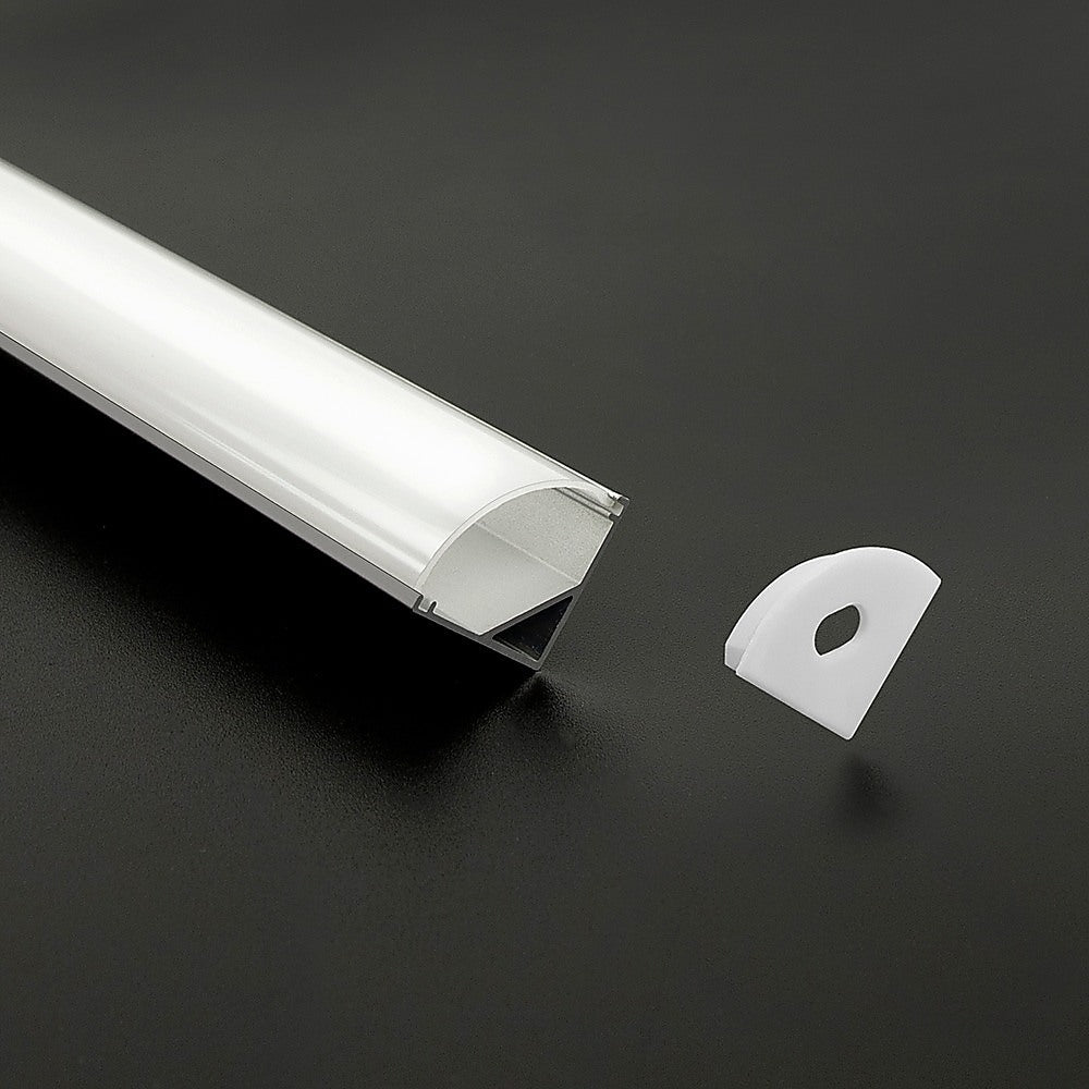 10 x 1M V-Style Aluminium LED Strip Light Channels for Cabinet Lighting V63-844301
