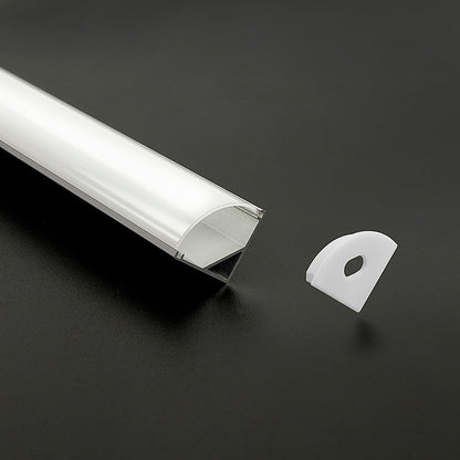 10 x 1M V-Style Aluminium LED Strip Light Channels for Cabinet Lighting V63-844301