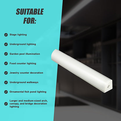 10 x 1M V-Style Aluminium LED Strip Light Channels for Cabinet Lighting V63-844301