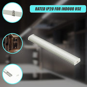 10 x 1M U-Style Aluminium LED Strip Light Channels for Cabinet Lighting V63-844311