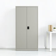 Two-Door Metal Cabinet Shelf Storage for Home Office Gym V63-844331