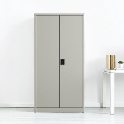 Two-Door Metal Cabinet Shelf Storage for Home Office Gym V63-844331