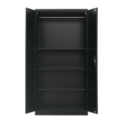 Two-Door Metal Cabinet Shelf Storage for Home Office Gym V63-844351