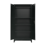 Two-Door Metal Cabinet Shelf Storage for Home Office Gym V63-844361