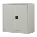 Two-Door Metal Short Cabinet Shelf Storage for Home Office Gym V63-844381