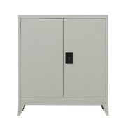 Two-Door Metal Short Cabinet Shelf Storage for Home Office Gym V63-844391