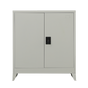 Two-Door Metal Short Cabinet Shelf Storage for Home Office Gym V63-844391