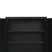 Two-Door Metal Short Cabinet Shelf Storage for Home Office Gym V63-844401