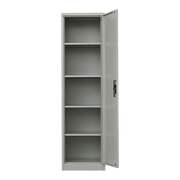 Single-Door Metal Tall Cabinet Shelf Storage for Home Office Gym V63-844431