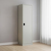 Single-Door Metal Tall Cabinet Shelf Storage for Home Office Gym V63-844431