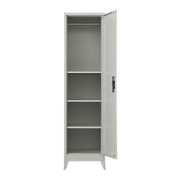 Single-Door Metal Tall Cabinet Shelf Storage for Home Office Gym V63-844441