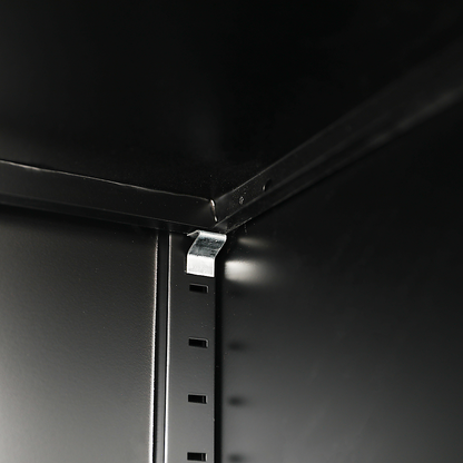 Single-Door Metal Tall Cabinet Shelf Storage for Home Office Gym V63-844451