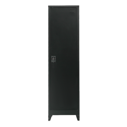 Single-Door Metal Tall Cabinet Shelf Storage for Home Office Gym V63-844461
