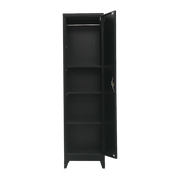 Single-Door Metal Tall Cabinet Shelf Storage for Home Office Gym V63-844461