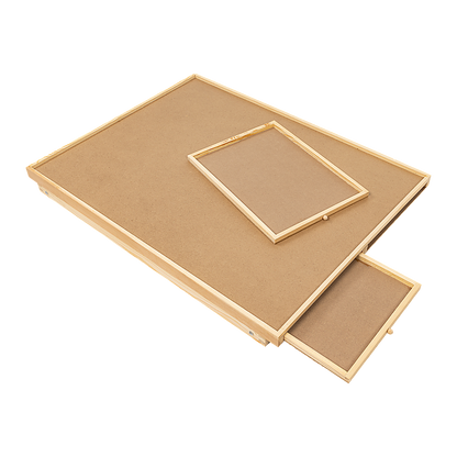1500 Piece Wooden Jigsaw Puzzle Table - 67x87cm Puzzle Board with Folding Legs V63-844471