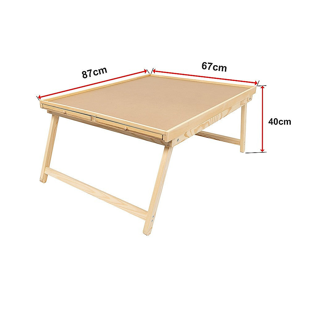 1500 Piece Wooden Jigsaw Puzzle Table - 67x87cm Puzzle Board with Folding Legs V63-844471