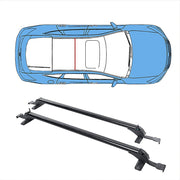 Lockable Aluminium Car Roof Rack Bars Without Rail Anti Theft Luggage Carrier V63-844491