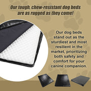 XL Dog Bed Chew Resistant Heavy Duty Kennel Run Tough Robust Durable V63-844501