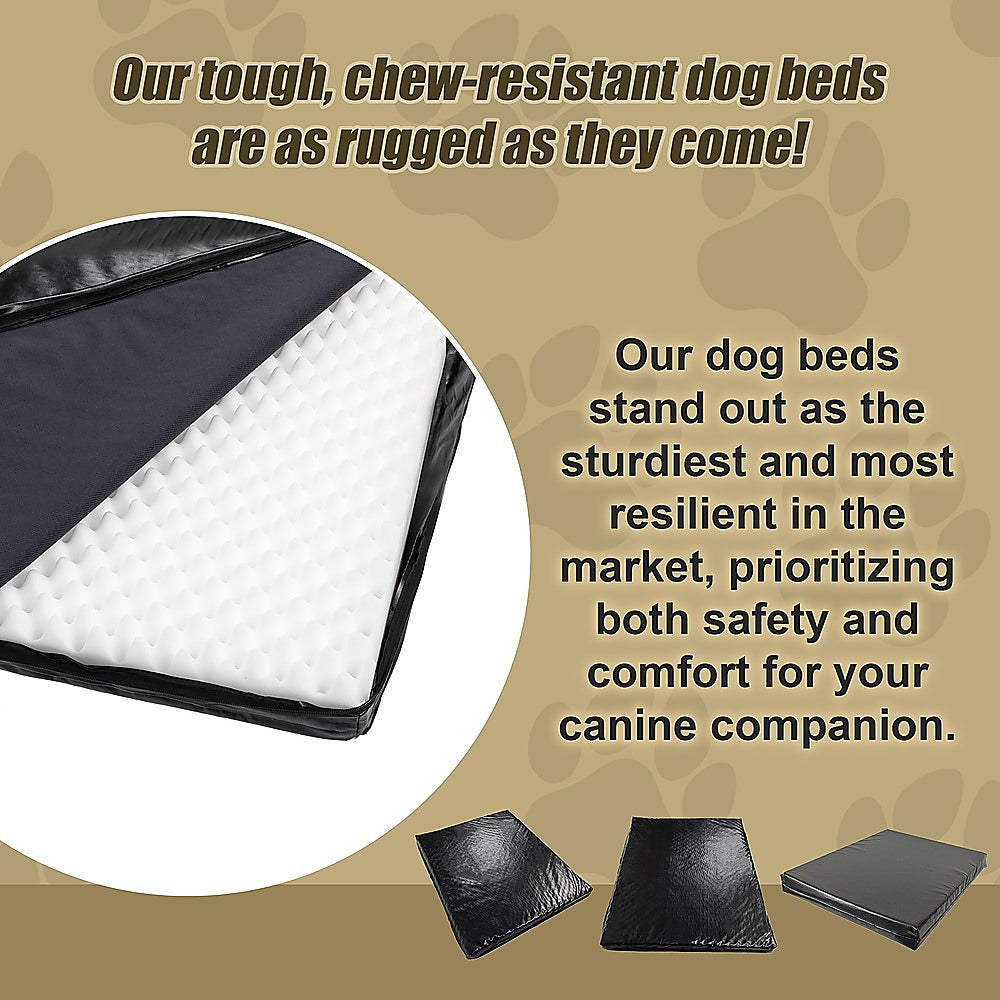 XL Dog Bed Chew Resistant Heavy Duty Kennel Run Tough Robust Durable V63-844501