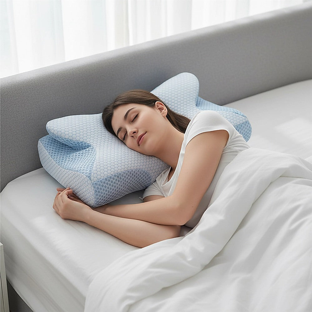 Soft Cervical Pillow for Neck Pain Relief Memory Foam Ergonomic V63-844511