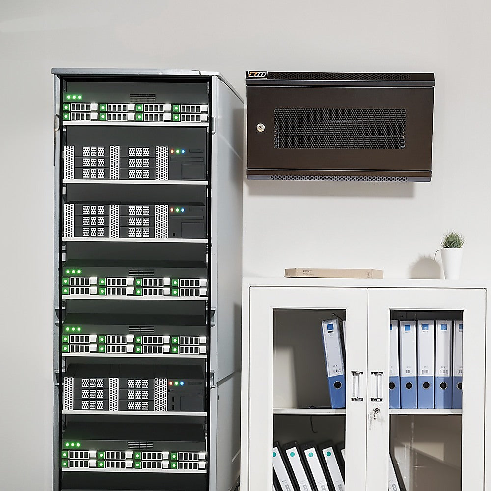 19" 6U Wall Mount Network DVR NVR Data Cabinet Enclosure V63-844561