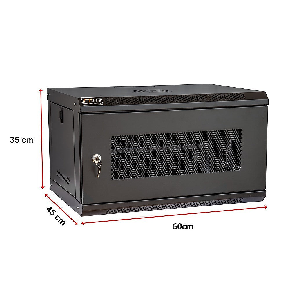 19" 6U Wall Mount Network DVR NVR Data Cabinet Enclosure V63-844561