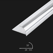 10 x Tile Trim Heavy Duty Round Edge Aluminium 10mm V63-844581