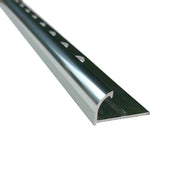 10 x Tile Trim Heavy Duty Round Edge Aluminium 10mm V63-844581