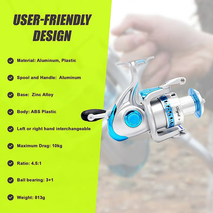 High Speed Saltwater Metal Spinning Fishing Reel Large Sea Fishing Reels V63-844641