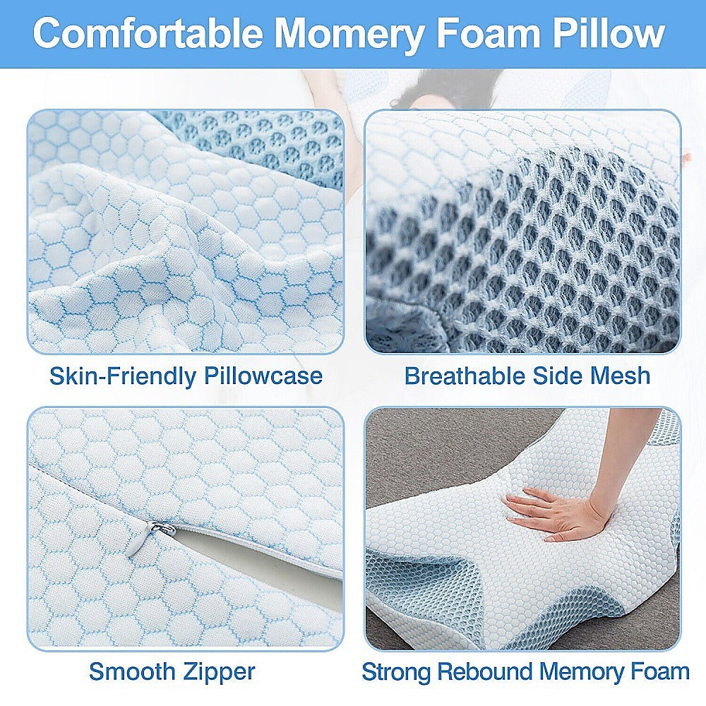Memory Foam Pillow for Sleeping Orthopedic Cervical Ergonomic Neck Support V63-844651
