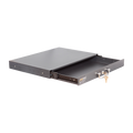 1U Locking Rack Mount Drawer Secure Steel Storage for 19" Network Server V63-844661