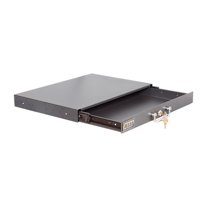 1U Locking Rack Mount Drawer Secure Steel Storage for 19" Network Server V63-844661