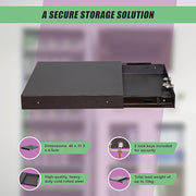 1U Locking Rack Mount Drawer Secure Steel Storage for 19" Network Server V63-844661