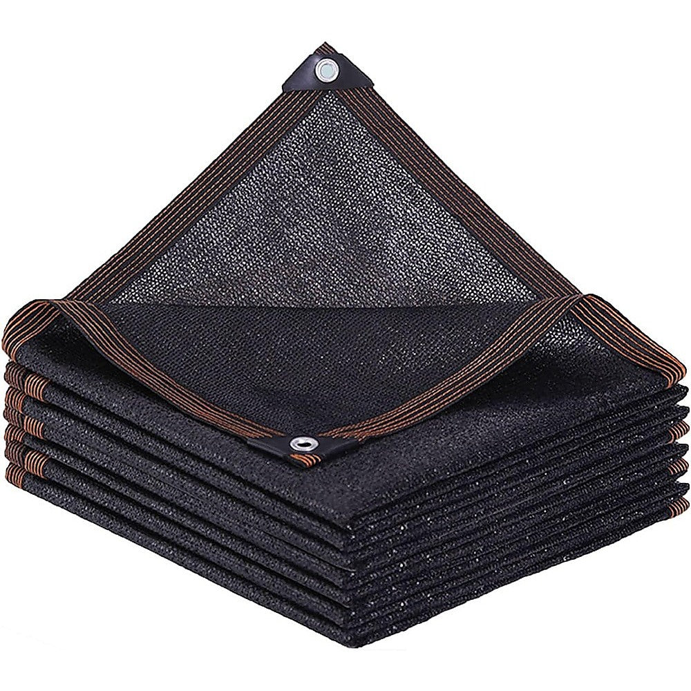 15m x 2m Fence Windscreen Privacy Screen Shade Cover Black Fabric Mesh Garden V63-844671