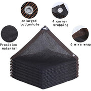 15m x 2m Fence Windscreen Privacy Screen Shade Cover Black Fabric Mesh Garden V63-844671