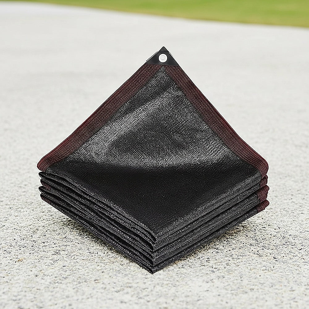 15m x 2m Fence Windscreen Privacy Screen Shade Cover Black Fabric Mesh Garden V63-844671