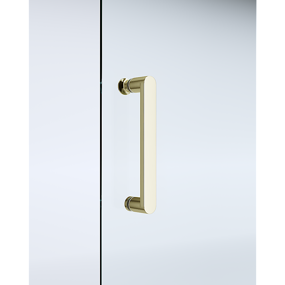 Adjustable 1000x900mm Double Sliding Door Glass Shower Screen in Gold V63-844981