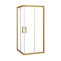 Adjustable 900x900mm Double Sliding Door Glass Shower Screen in Gold V63-845101