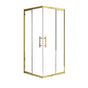Adjustable 1200x1100mm Double Sliding Door Glass Shower Screen in Gold V63-845241