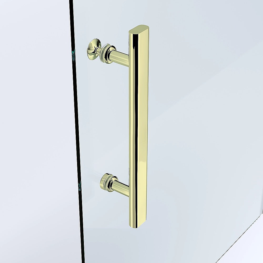 Adjustable 1200x1200mm Double Sliding Door Glass Shower Screen in Gold V63-845251